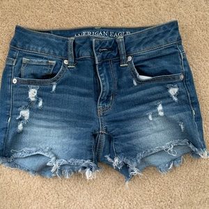 American Eagle ripped jean shorts